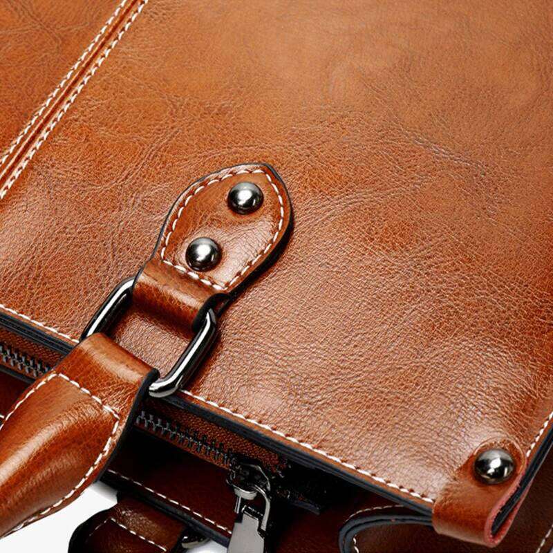 Genuine Leather Women's Tote Vintage Designer Women Crossbody Shoulder Bag Cowhide Fashion Office Female Handbags