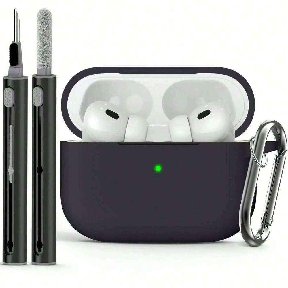 Earphone Case for Pro2 Cleaner Kit Soft Silicone Protective with Hook Wirless Headphones Cover