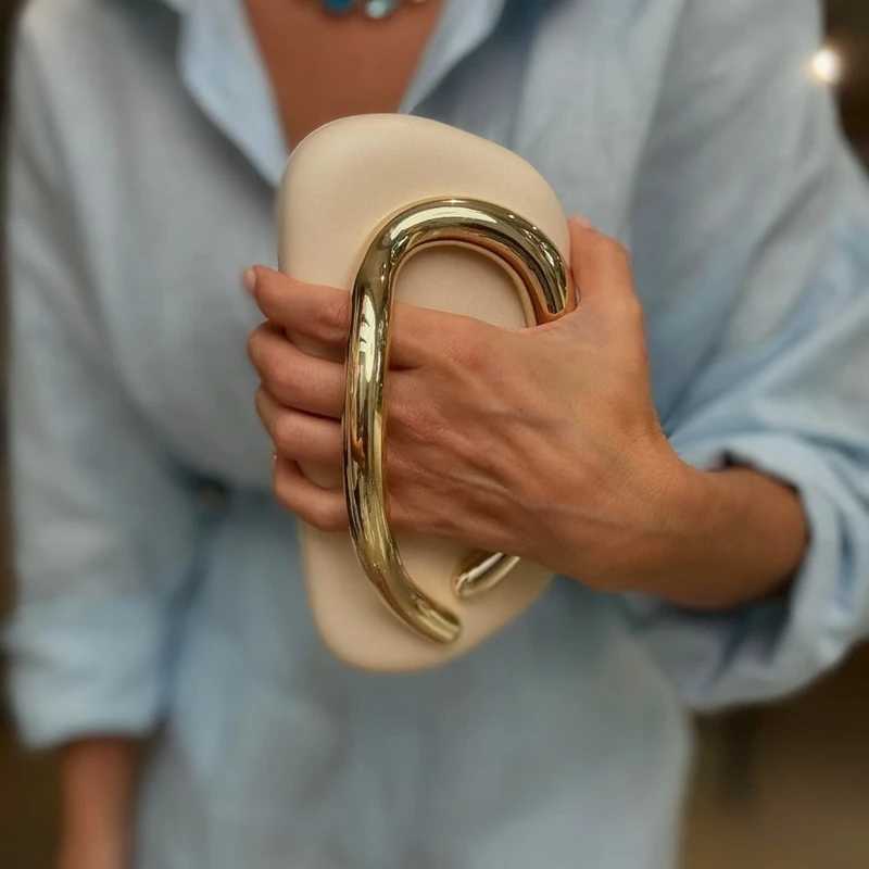 Gold fastening Box Clutch Bag for women evening wedding party cute purse bag handbag dark red ivory color 2024 winter new W250602