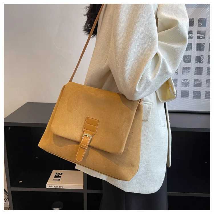 2025 Matte Textured Shoulder Bag - Womens Vintage Square Crossbody Purse Spacious Boho Chic Handbag with Adjustable Strap W250602