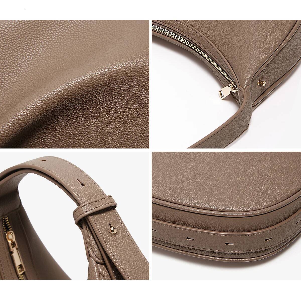 FOXER Women Fashion Small Shoulder Lady Crossbody Handbag Half-Moon Underarm Bag with Perfect Gift for Wife