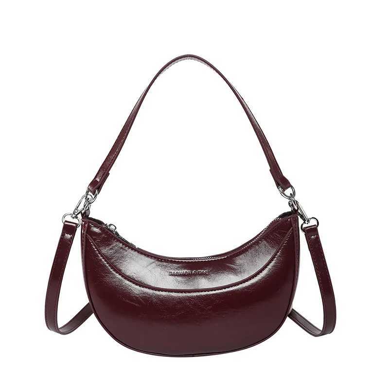 Leather Crossbody Bag for Women Shoulder Bag Clutch Purse with Adjustable Strap Hobo Bag Underarm Purse for Travel Work Shopping Y250603