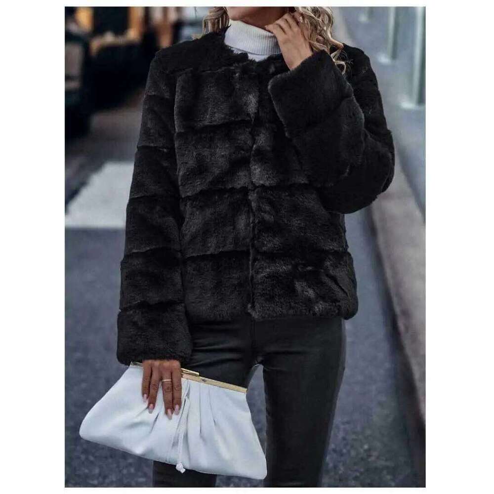 2023 European American imitation Japanese and Korean casual clothing spring fur women's coat