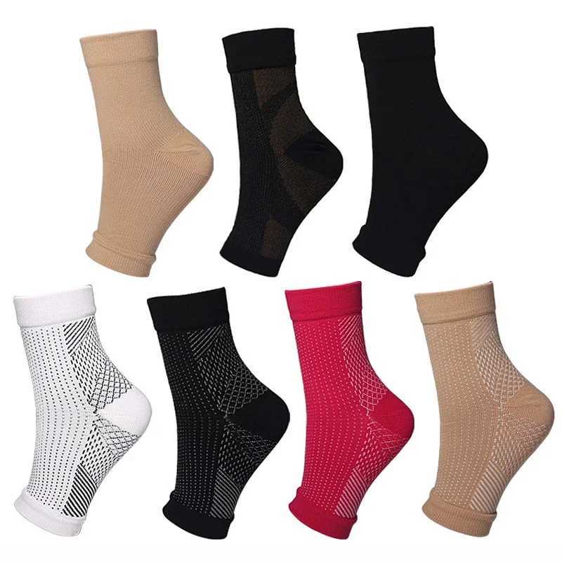 1/3/5 Pairs Men Women Ankle Support Sports Running Compression Ankle Protector Outdoor Breathable Sleeve Socks Brace T250602