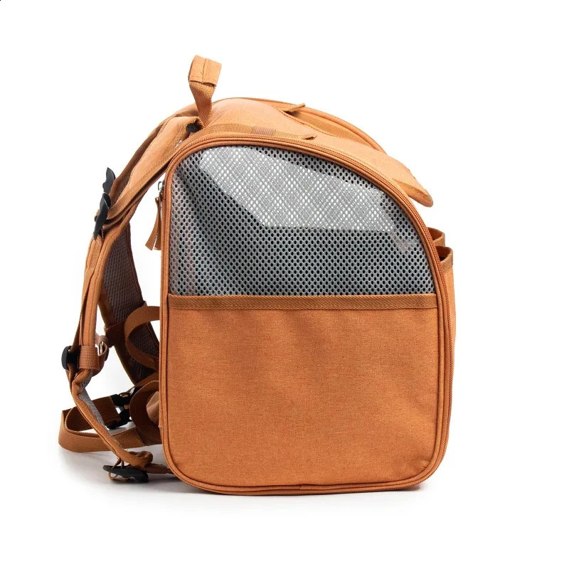 1pcs Expandable Breathable Cat Backpack Lightweight Pet Travel Bag for Cats with Mesh Ventilation and Outdoor Backpack 250526
