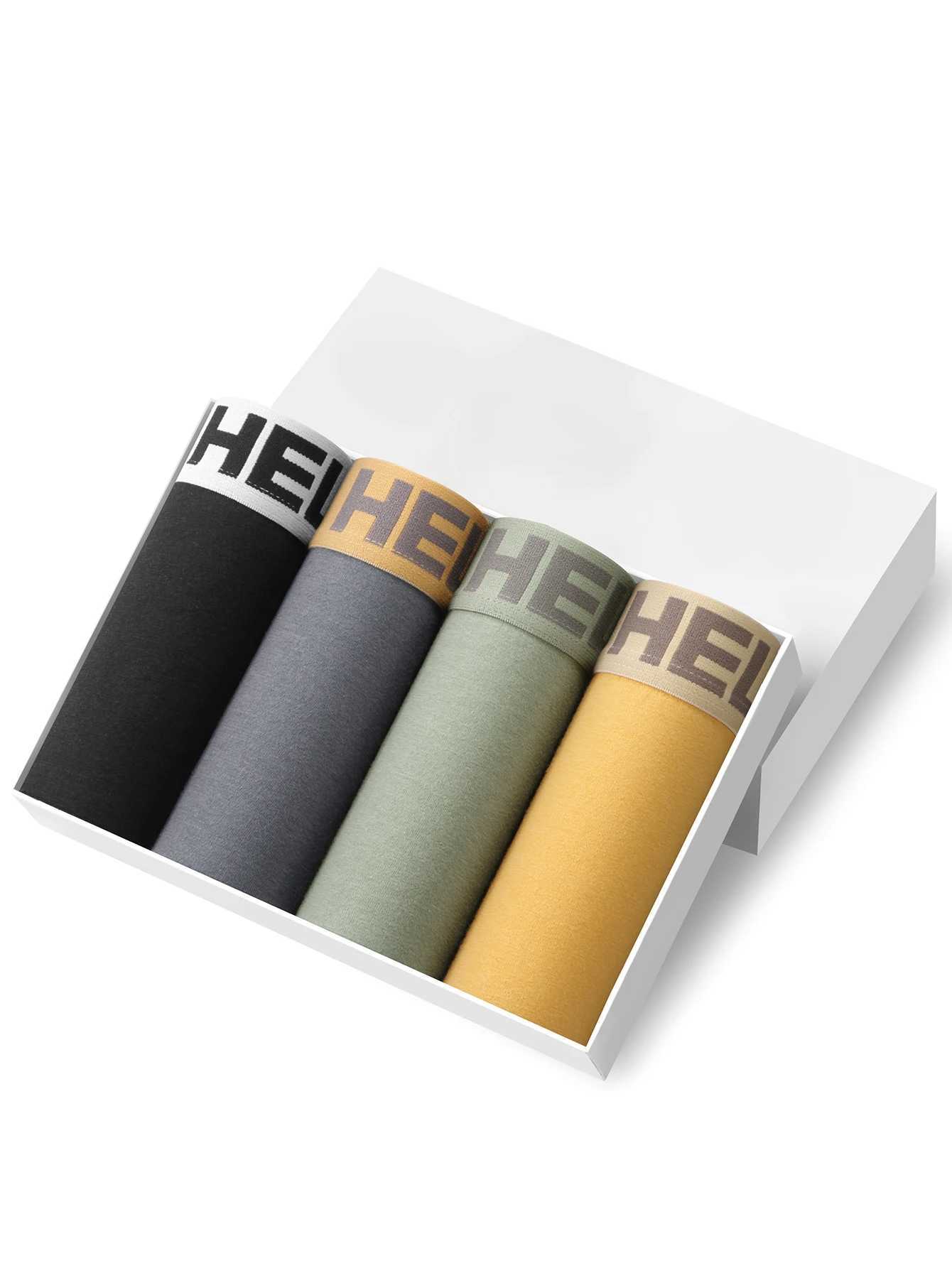 Mens underwear Set of 4 standard stylish and comfortable boxer underwear mens briefs breathable standard mens shorts W250603