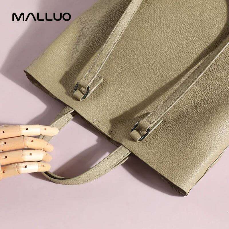 Women Cowhide Genuine Leather Shoulder Bag Female Casual Large Capacity Office Totes Handbag Ladies Work Strap Crossbody Bags