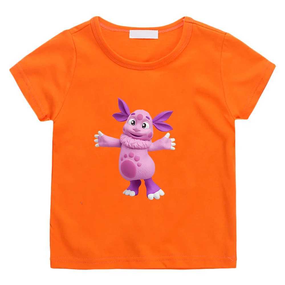 Kids Girls T-shirts Luntik Cartoon Moonzy Graphic Printing T-shirts Baby Short Sleeve Tees Girl Clothes Children Tops Tee Toddler T250603