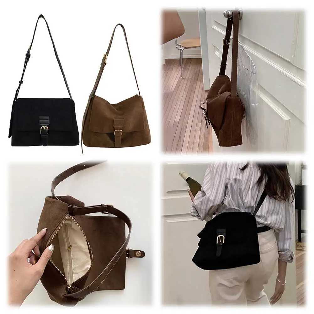 Women Chic Hobo Bag Large Capacity Casual Messenger Bag Solid Color Trendy Satchel Bag Adjustable Strap Simple Commuting Bag W250602