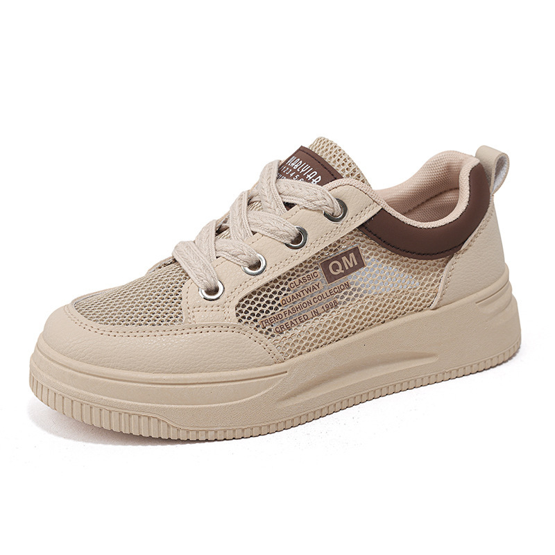 Women S New Summer Single White Shoes Casual Shoes Breathable Thin Flat Versatile Casual Mesh Sports Sneakers Ddmysaturn