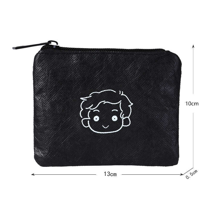Mini Cute Portable Student Purse Key Earphone Coin Dupont Paper Storage Bag Small Card Holder