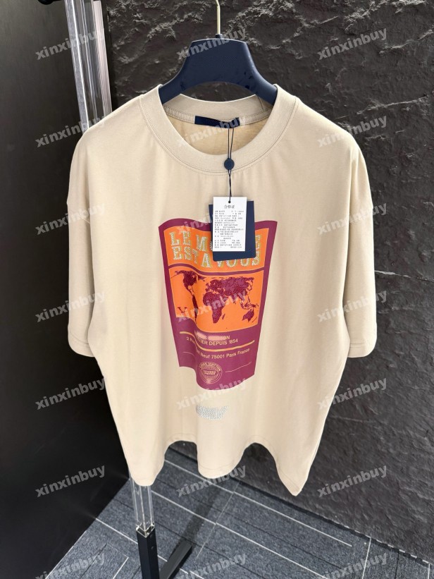 xinxinbuy Men designer Tee t shirt 25ss Earth hot fix rhinestone letter printing short sleeve women green black M-3XL