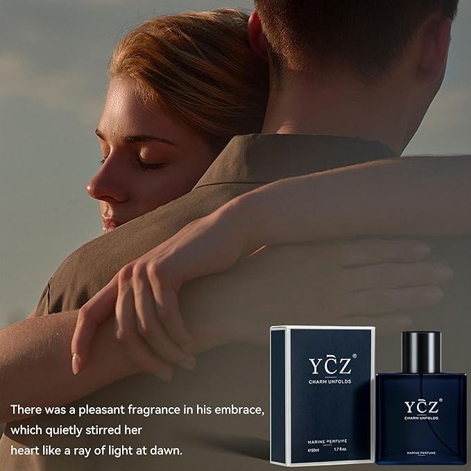 Ycz Charm Unfolds Marine Perfume for 1.7 oz Long Lasting Eau De Parfum Cologne For Men Oriental Woody Fragrance - Ideal Special Ocns
