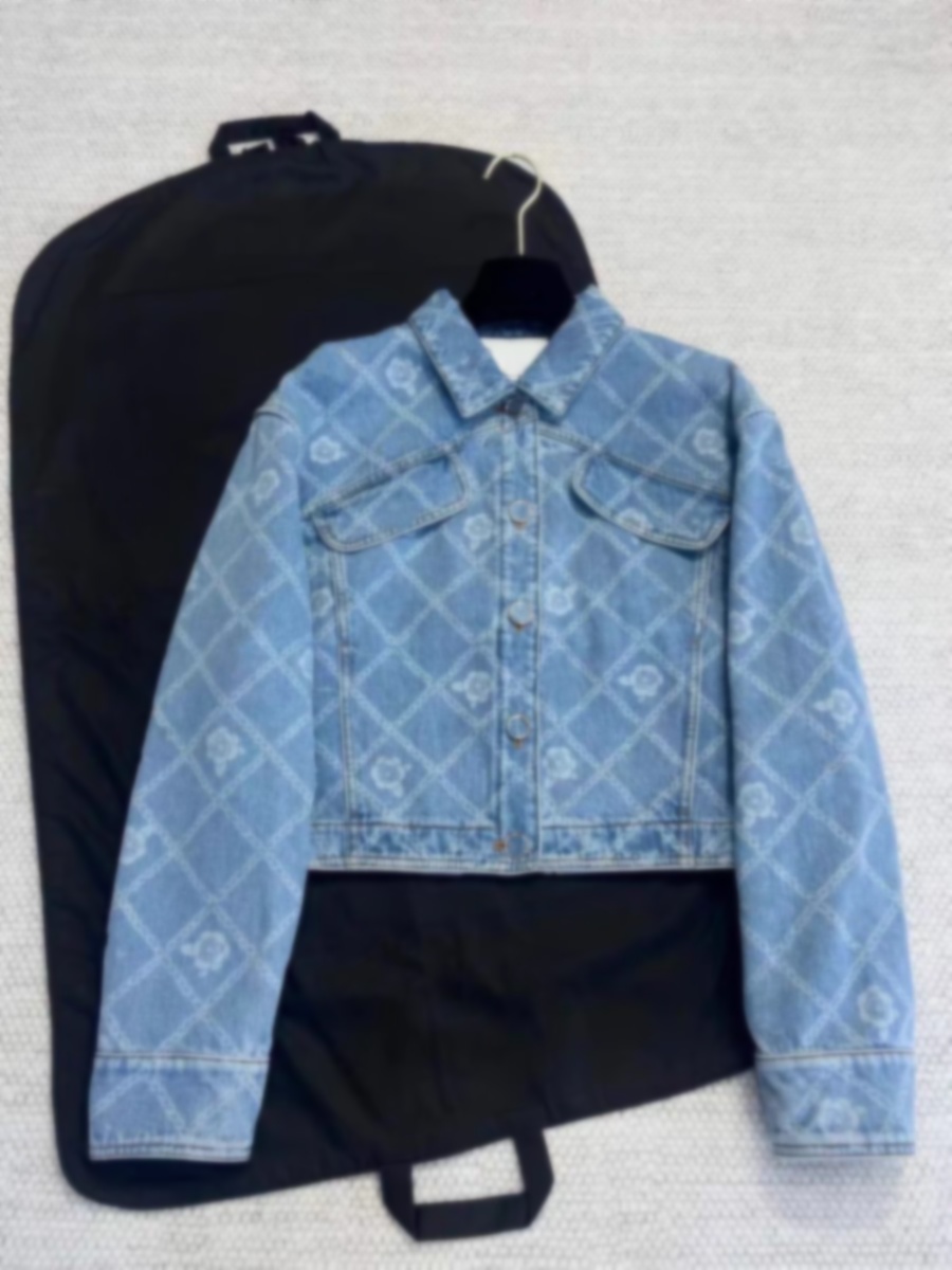 Women's Jackets Designer Chan new denim jacket designer women 2025 high quality camellia Print clothes coat IOQO