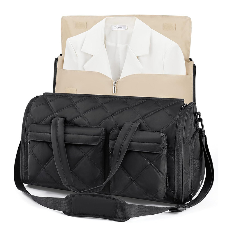 New Convertible Clothing Suit Carry-on Travel Duffel Bag with Shoe Compartment