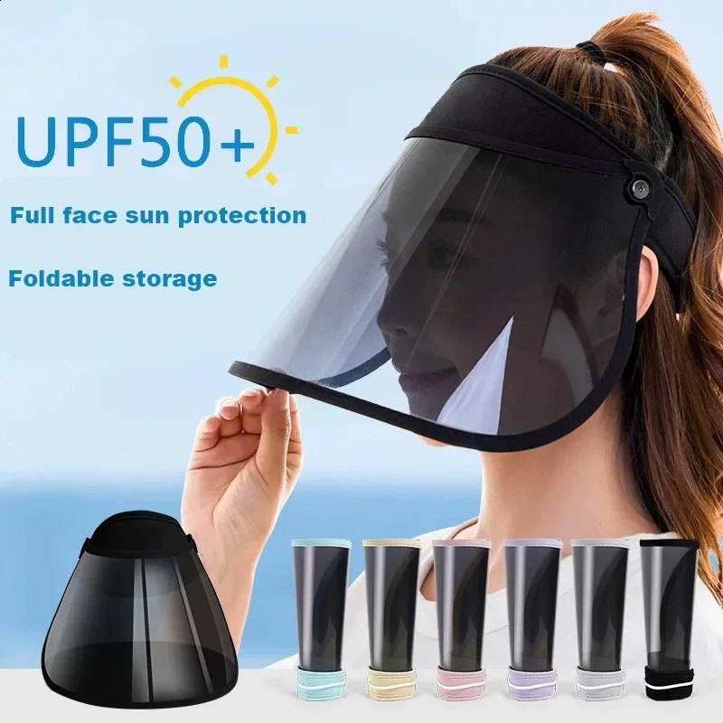 Summer Golf Hat Portable UPF50 Sunblock Unisex Breathable Empty Top Sun Visor for Outdoor Beach Sport Walking Wide Brim Big Hat 250530