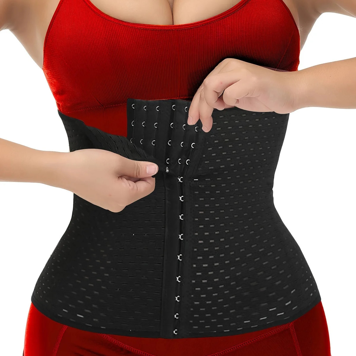 Womens Waist Trainer Belt 6 Rows Of Hooks Adjustable4 Bones SupportedAbdominal Cincher For Tummy ControlSlimming Body Shaper 250528