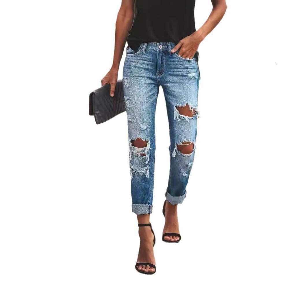 Fashion Slim Fit Jeans For Women Ladies B5