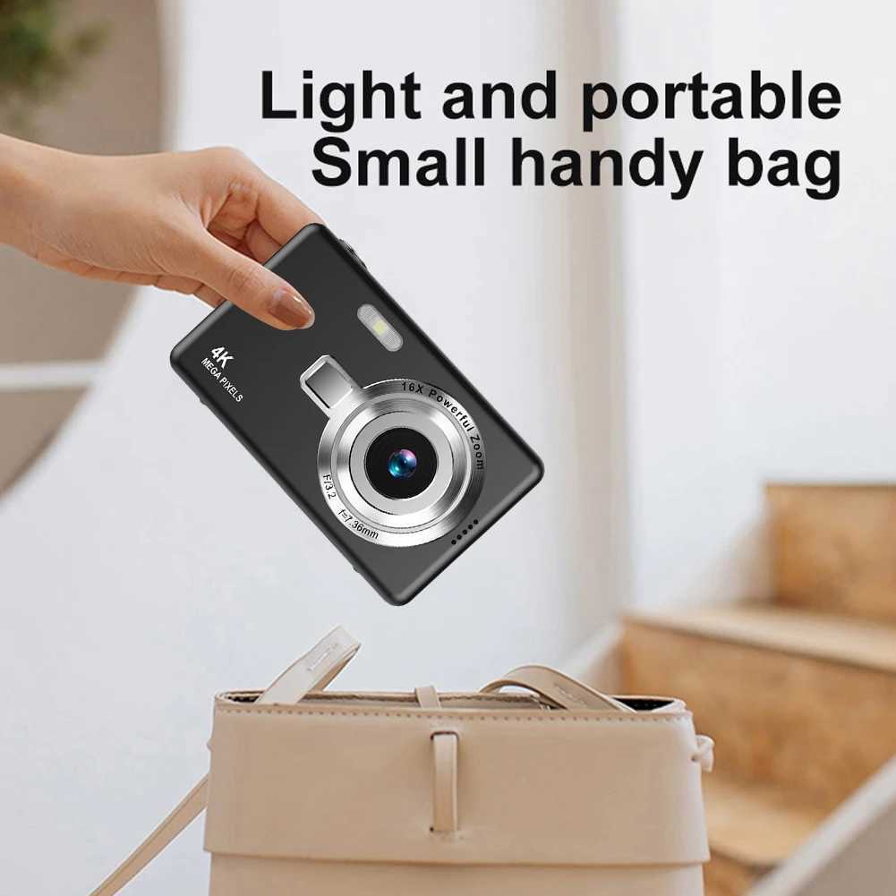 4K HD 1080P Digital Camera Anti-Shake Autofocus Vlogging Camera 2.4 Inch IPS Sn Photography Camera for Photography and VideoXJ250603