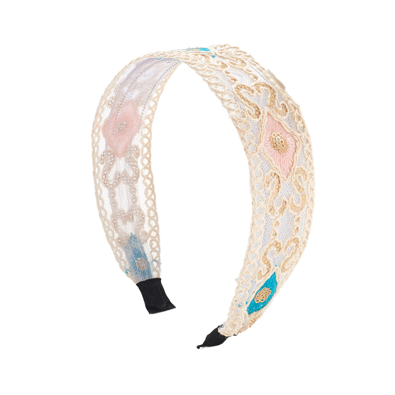 New hair bands hair bands light luxury filigree headbands wide edge with teeth non-slip pressure hair accessories
