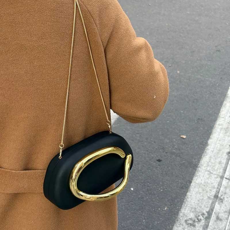 Gold Closure Box Acrylic Clutch Designer Bag Women Evening Wedding Party Cute Square Purse Bag Handbag Crossbody Bags For Women W250602