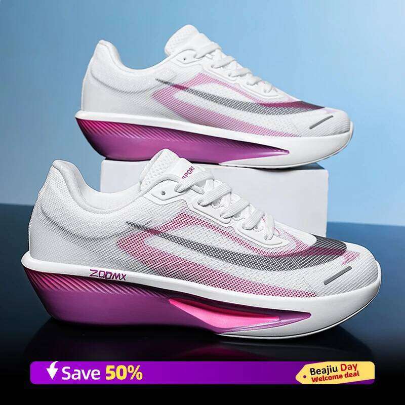 Men Running Marathon Breathable Outdoor Sports Shoes Lightweight Sneakers Comfortable Athletic Training Footwear Size47