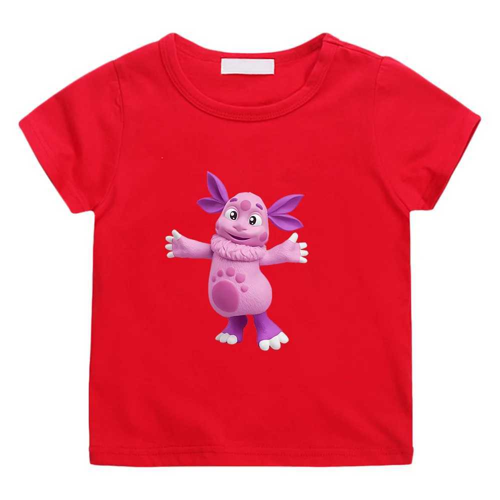 Kids Girls T-shirts Luntik Cartoon Moonzy Graphic Printing T-shirts Baby Short Sleeve Tees Girl Clothes Children Tops Tee Toddler T250603