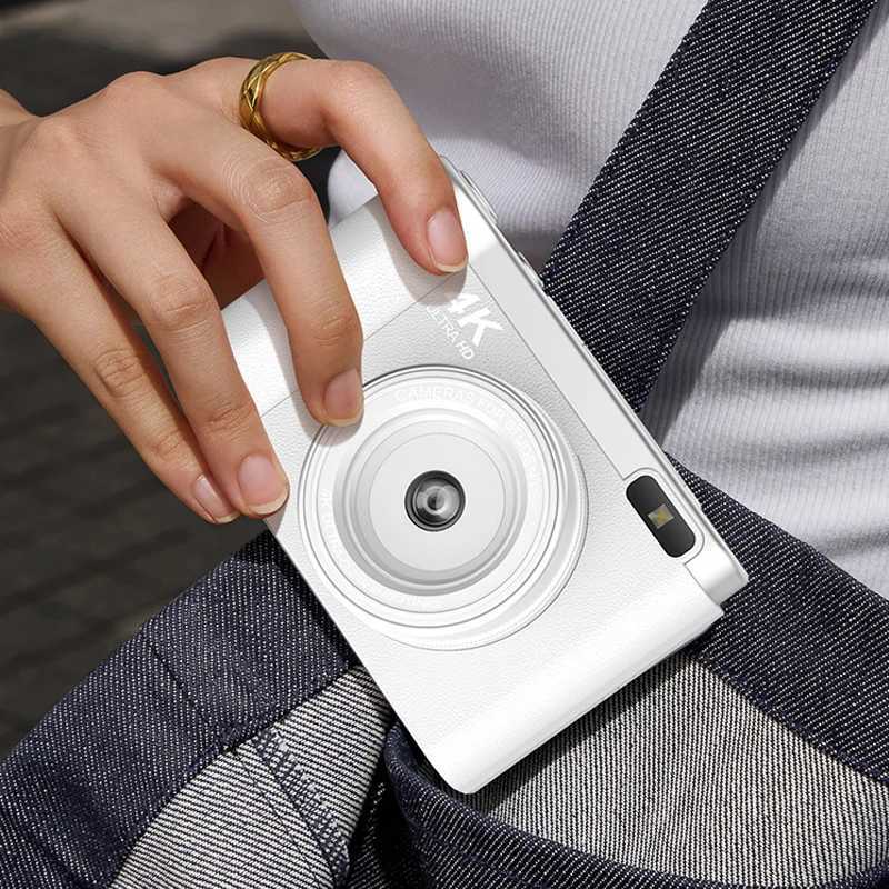 Compact Digital Photography Camera 4K 8X Digital Zoom Vintage Vlog Video Recorder YouTube 180 Flip Sn Cameras Student Camera XJ250603