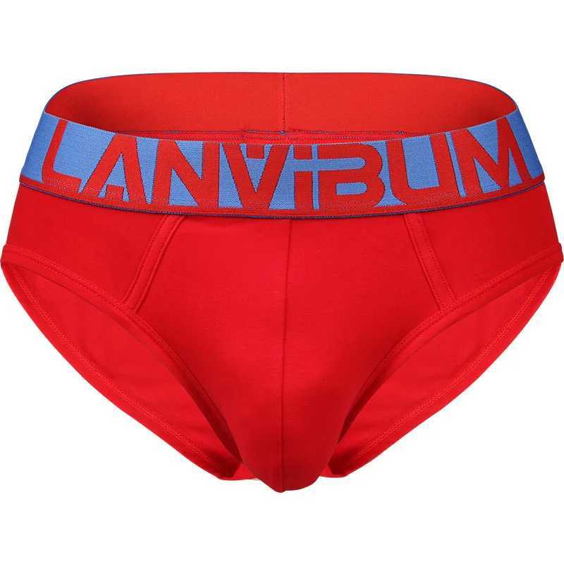 LM644 Summer Mens Briefs Colorful Bright Ribs Cotton Mid-waist Simple Comfortable Breathable U-bullet Bag Soft Youth Underwear W250603