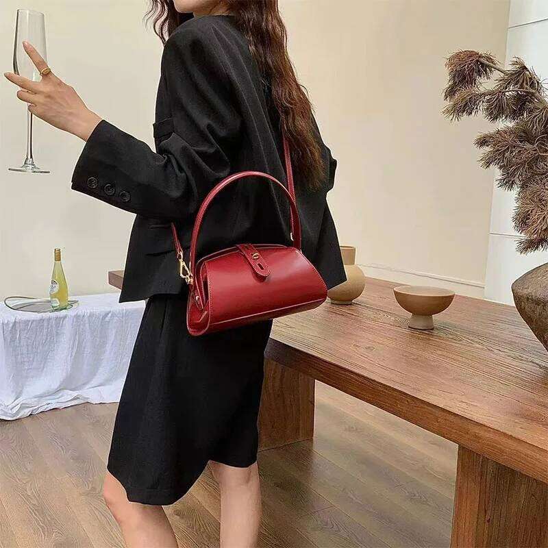 2024 Women's Female Vintage Handbag Hot Sale New Fashion Cowhide Genuine Leather Pillow Shoulder Bag Crossbody Messenger