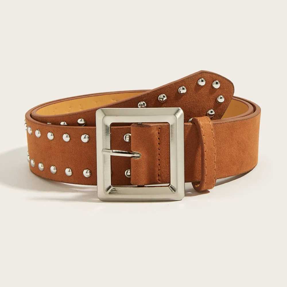 Maillard Style Rivet Belt for Women Cinched Waist and Thin Belt Retro Temperament Belt LR2127 XJ250602