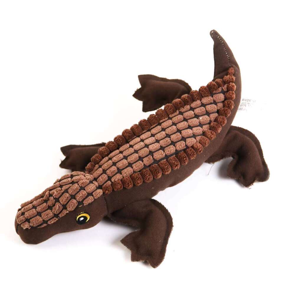 Cute Fashion Gray Squeaky Teething Pet Plush Dog Toy Y260128