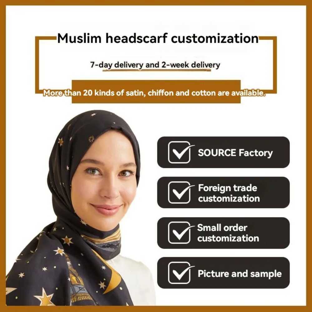 Silk print premium marble watermark flower scarf W250602