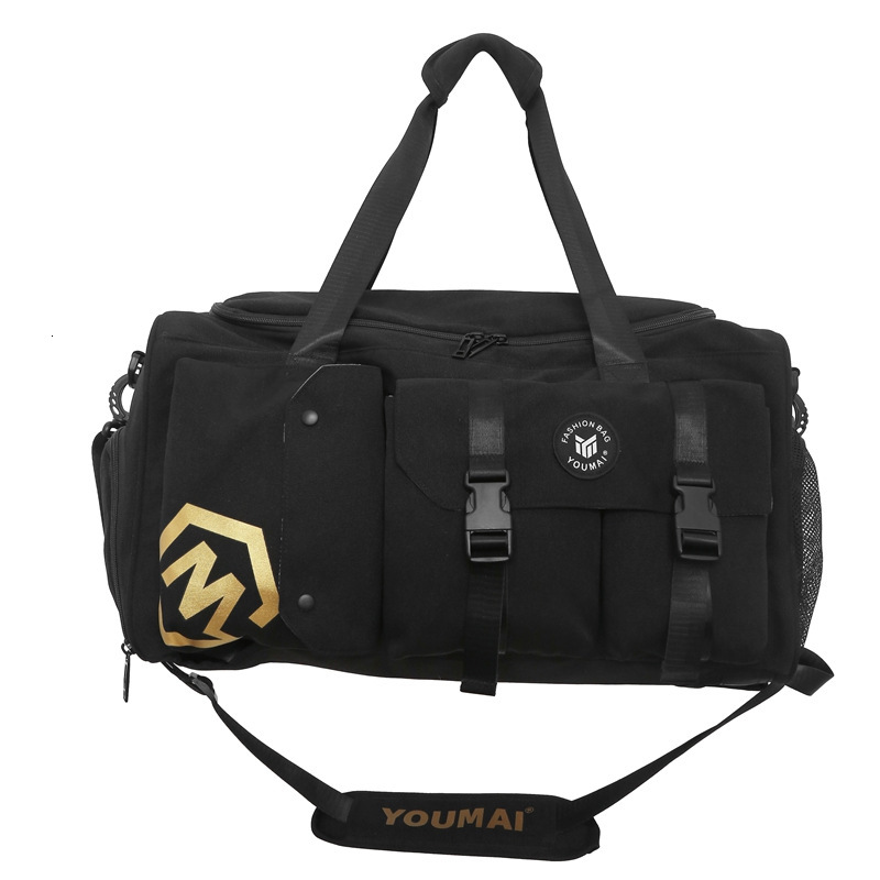 Outdoor Trendy Color-Block Multifunctional Travel Dry and Wet Separation, Fashionable Gym Bag with Shoe Compartment, Large Capacity Backpack