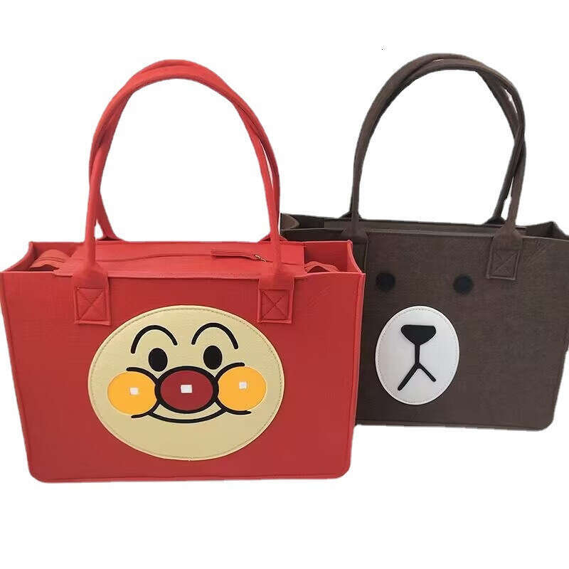 Anpanman Mommy Handbag Gift Hundred Days Banquet Shopping Souvenir Felt Tote Bag