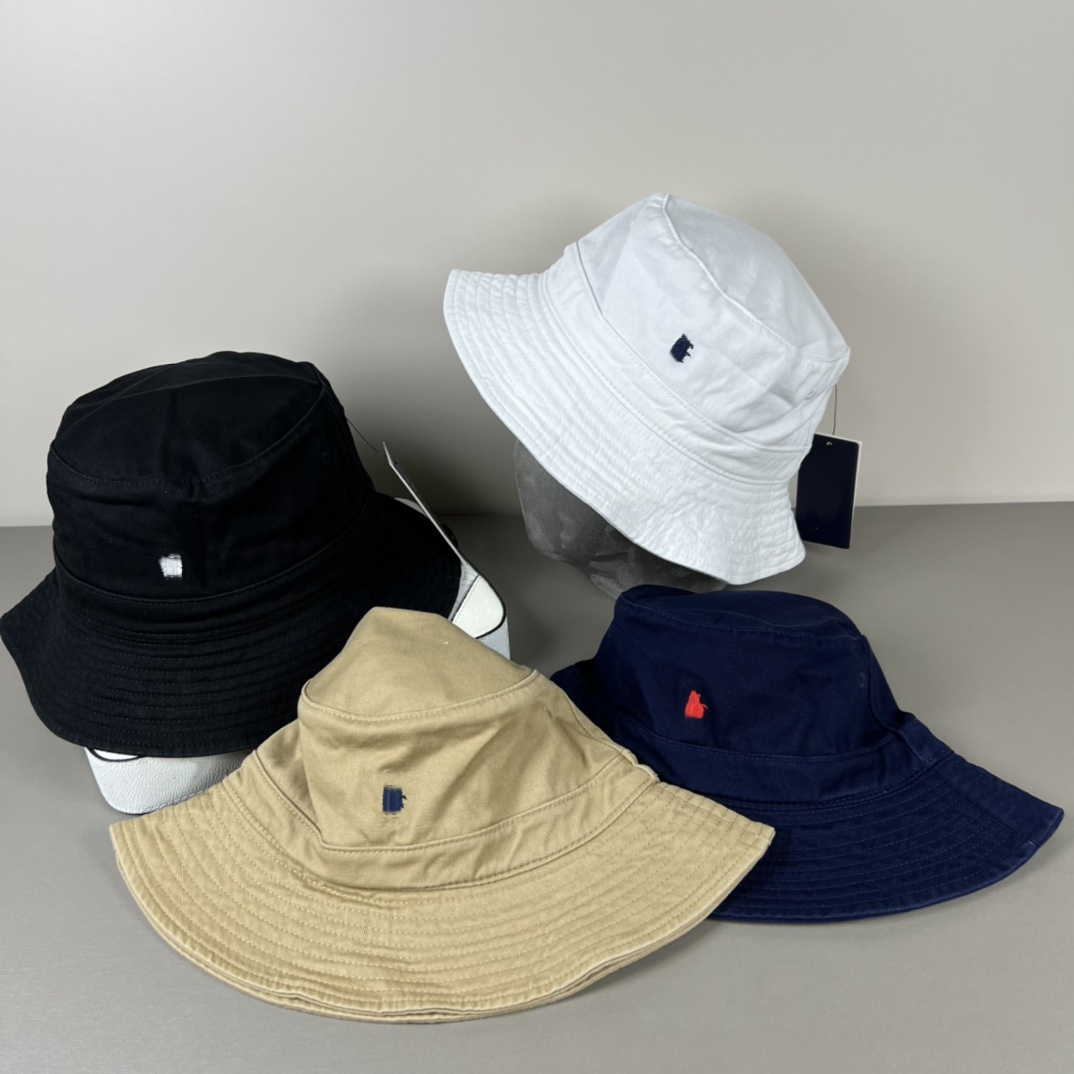 Horse Embroidery Designer Bucket Hats Designer Hat Summer Sun Protection Travel Fisherman Hat Outdoor Beach Sunshade Sunscreen Hats High Quality Cap