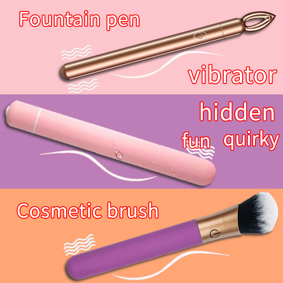 Adult supplies Sex Sensory Toy Concealed Pen Brush Vibrator for Anal Play Penetration Masturbation Pussy Vibrate