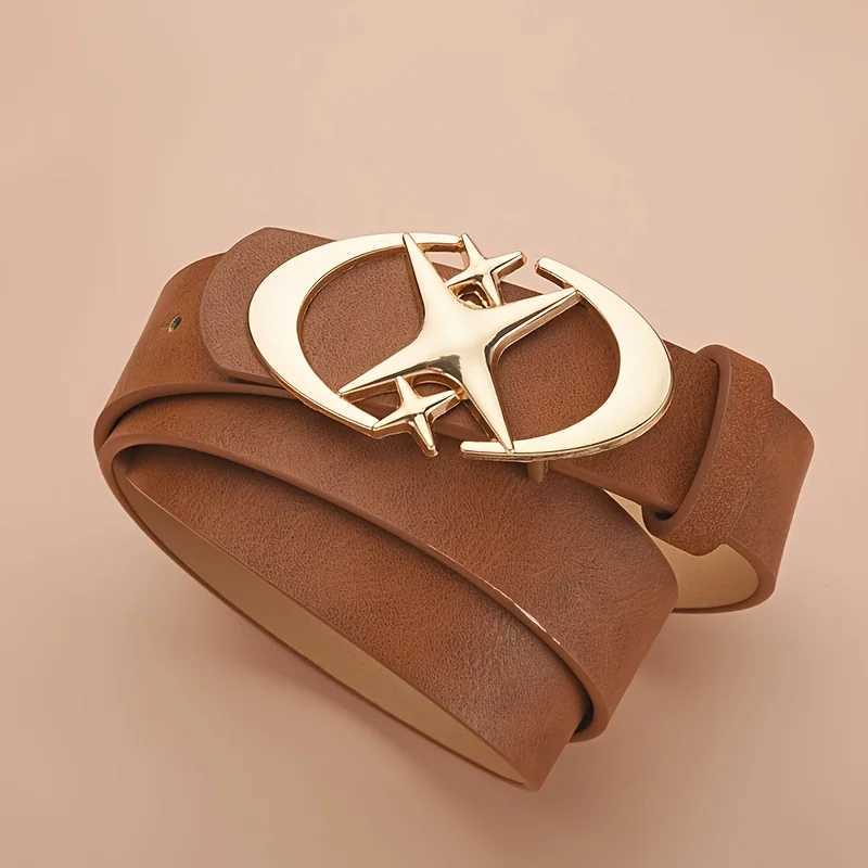 1pcs Mens Belt Punk Star Buckle Belt Design Cross Metal Vintage Gothic Men Women Y2K Belt Neutral Belts-Pair with Pants Jeans XJ250602