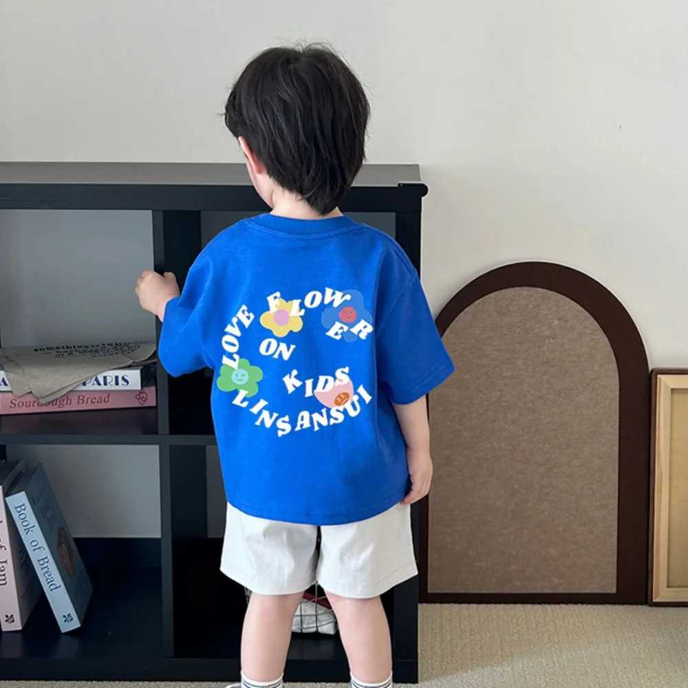 Fashionable and versatile short-sleeved T-shirt for men and girls original pure cotton style summer loose casual wear T250603
