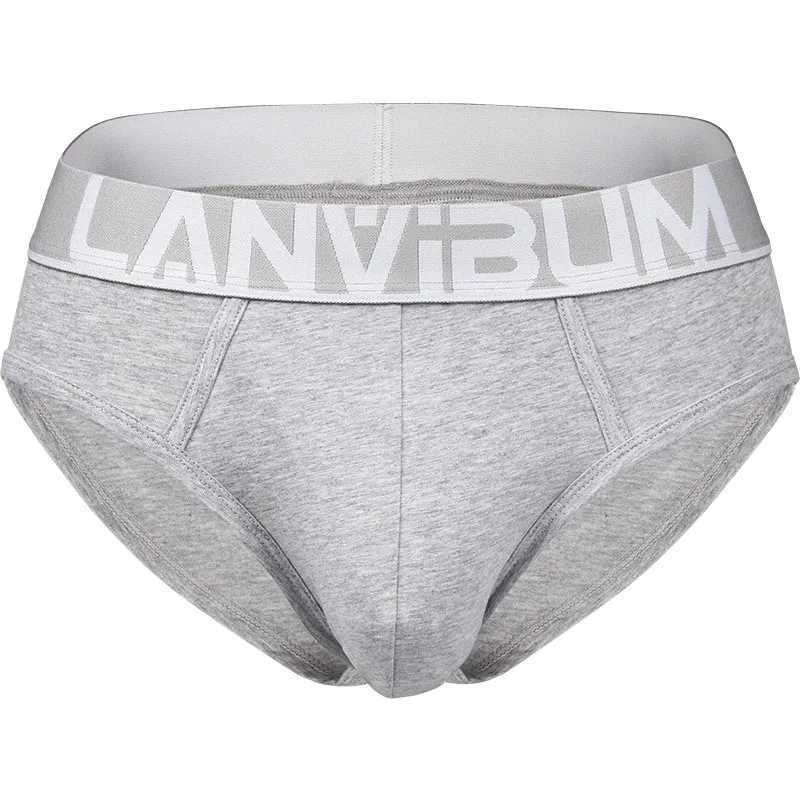 LM644 Summer Mens Briefs Colorful Bright Ribs Cotton Mid-waist Simple Comfortable Breathable U-bullet Bag Soft Youth Underwear W250603