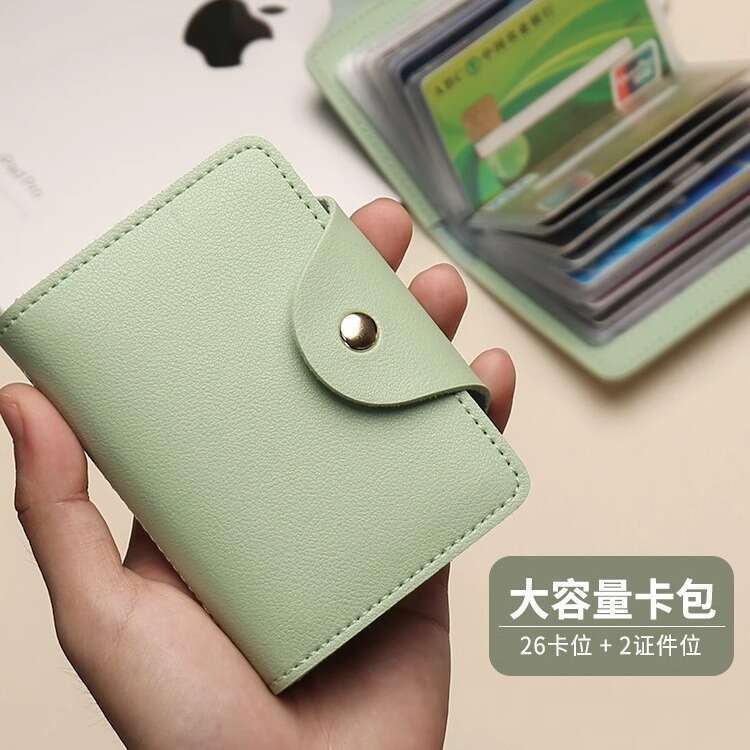 Mini Large Capacity Multi-Card Slot ID Storage Clip Holder Card Bag Women 2023 New Model Men Compact