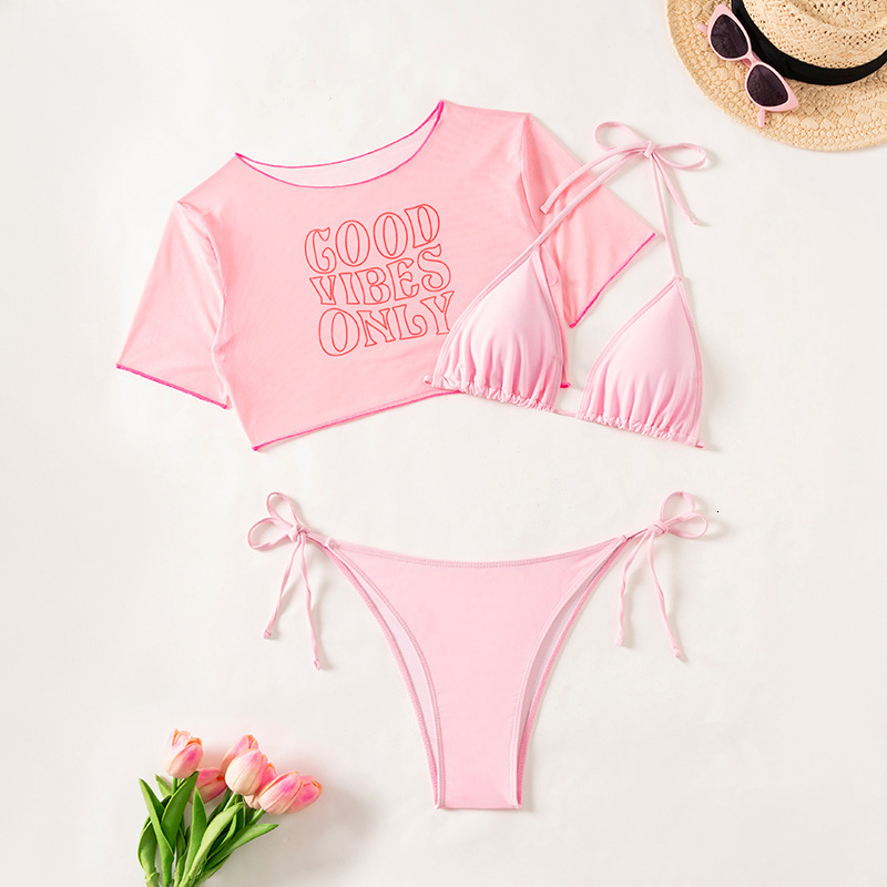 Outdoor Summer Beach Sexy Women Free Shipping 2025 New Designer Shoes New 2025 Sexy Bikini Split Swimsuit Women's Three Piece Set From Russia
