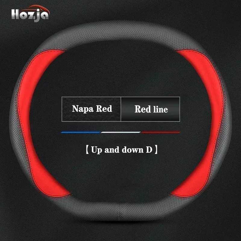 Leather Car Steering Wheel Cover for ALL New Dacia Spring 2024 2025 Non-slip Auto Interior Accessories R250603
