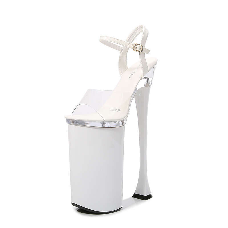 Super High Heels Hentian Sexy Nightclub Waterproof Strip Super High Heels 26Cm Car Model Sandals For Short Women Catwalk Pole Dance Platform High Heel