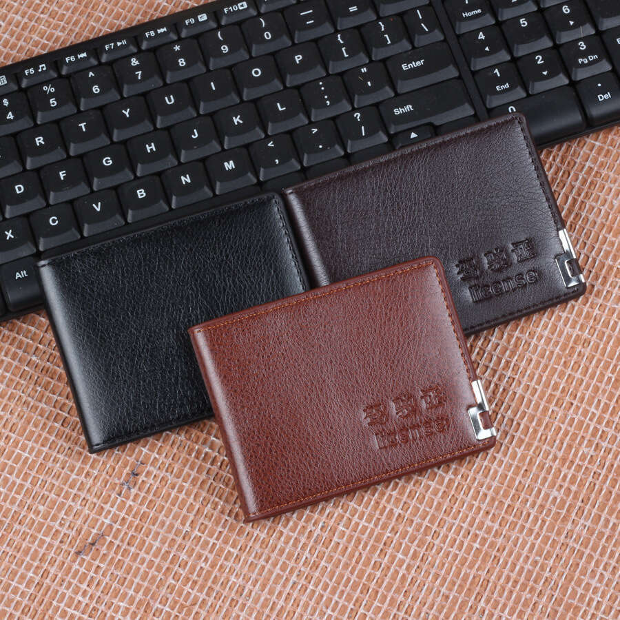 Yiwu Motor Vehicle Driving Document Folder Holder Ultra-fine Fiber Driver's License Leather Cover