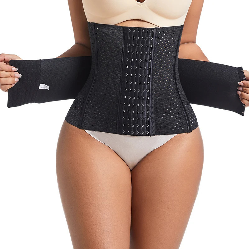 Waist Trainer Body Shaper Corset Shapewear Women 6-Row Hook and Eye Closure Double Tummy Control Belt Belly Waist Cinhcer 250528