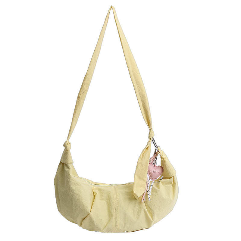 designer Nylon Dumpling Bag Large Capacity High-end 2025 New Korean Style Casual Crossbody Bag Simple Versatile Shoulder Bag for Women
