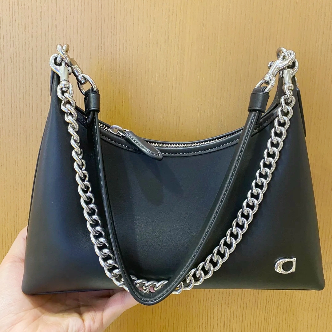 Black brown hobo leather juliet Shoulder bag Designer bag Womens Men tote handbag purse Clutch bag Straps Top handle Luxury gold silver chain satchel Cross body Bags