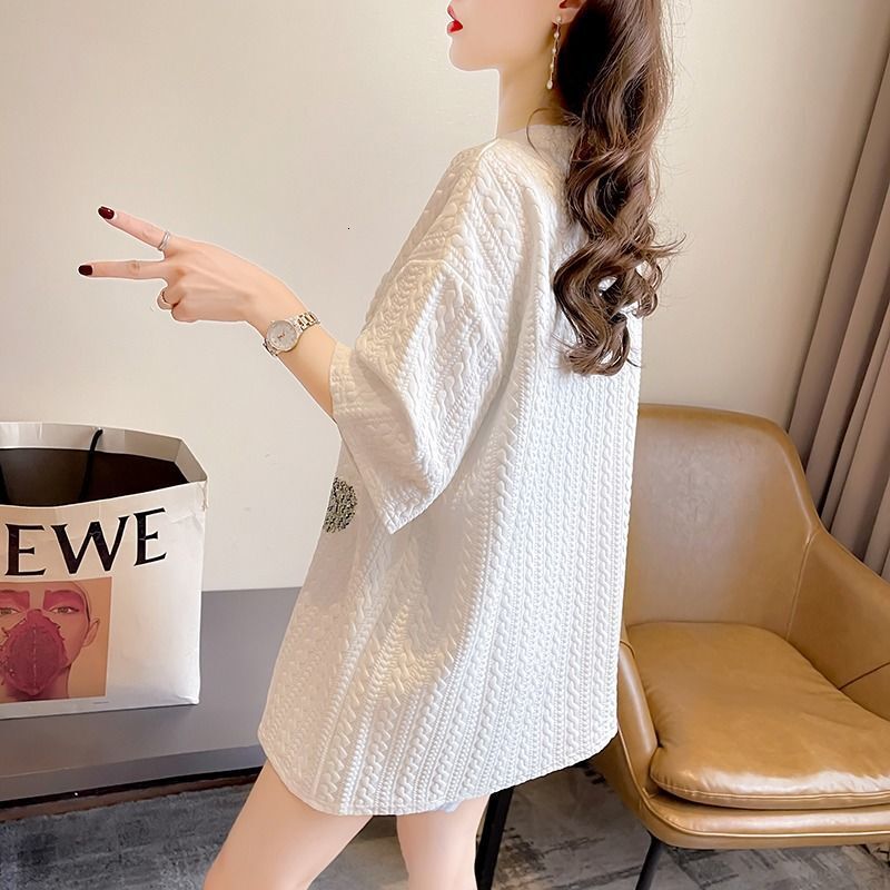 2025 New Spring and Summer T-shirt New 3D Little Sheep Women's Short Sleeve T-shirt, Summer New Fashion Half Sleeve Top Trendy Designer Solid Col