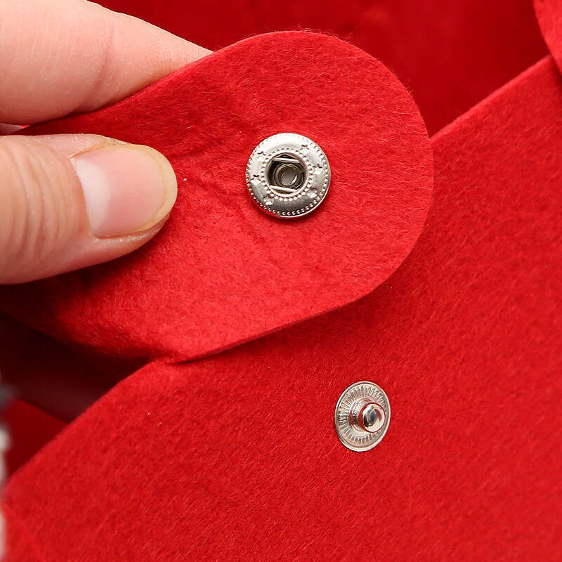 Year of the Dragon New Style Persimmon Felt Tote Bag Fashion Simple Versatile Advertising Wedding Gift Shopping Handbag